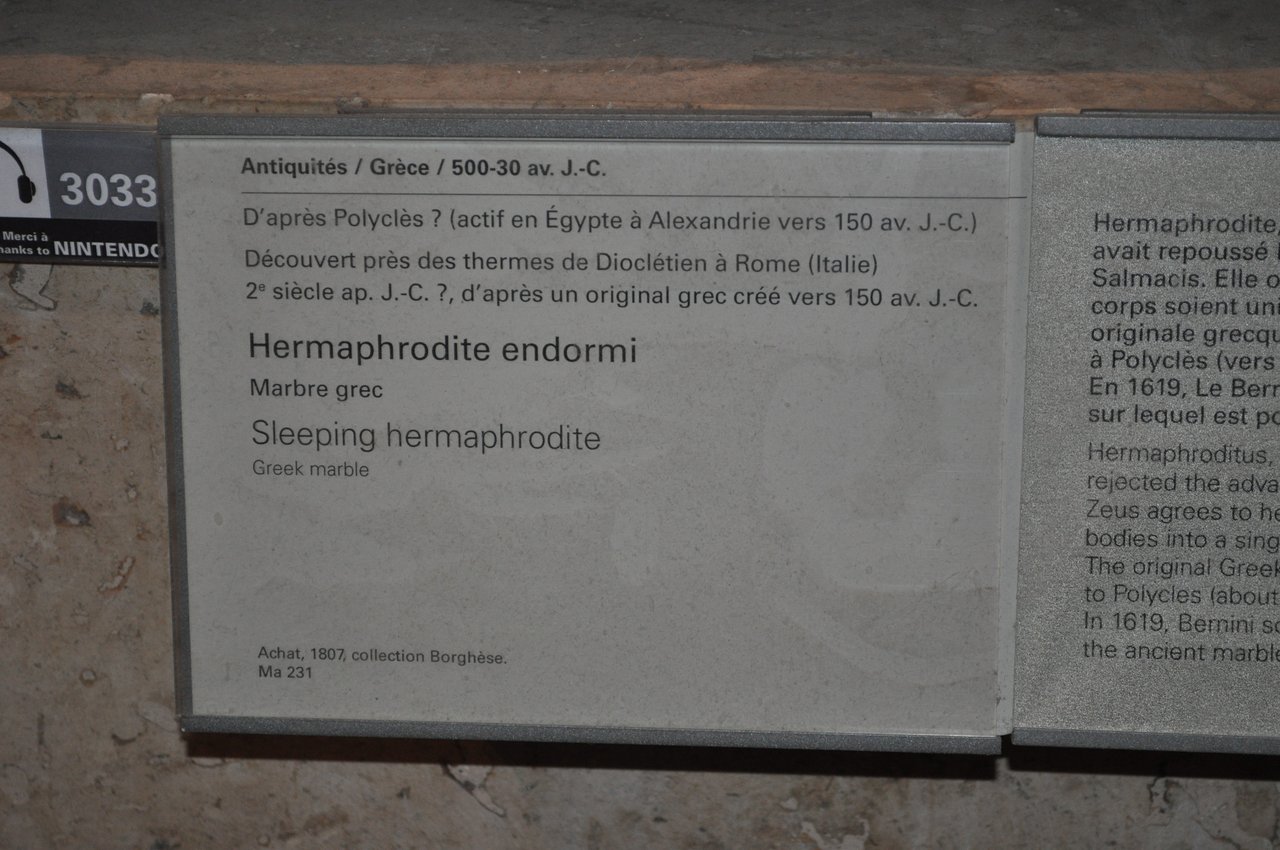 Hermaphrodite endormi, 500-300 B