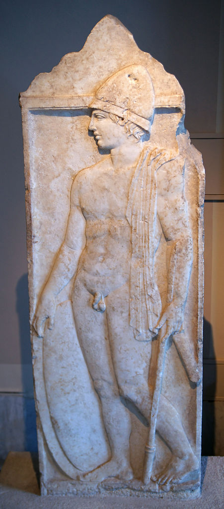 Funerary stele of a soldier. Mar