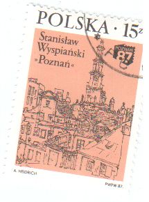 Briefmarke Polen Poznan.1987