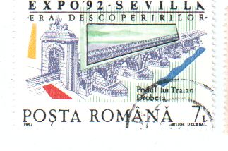 Briefmarke Romania Expo 1992 Sev