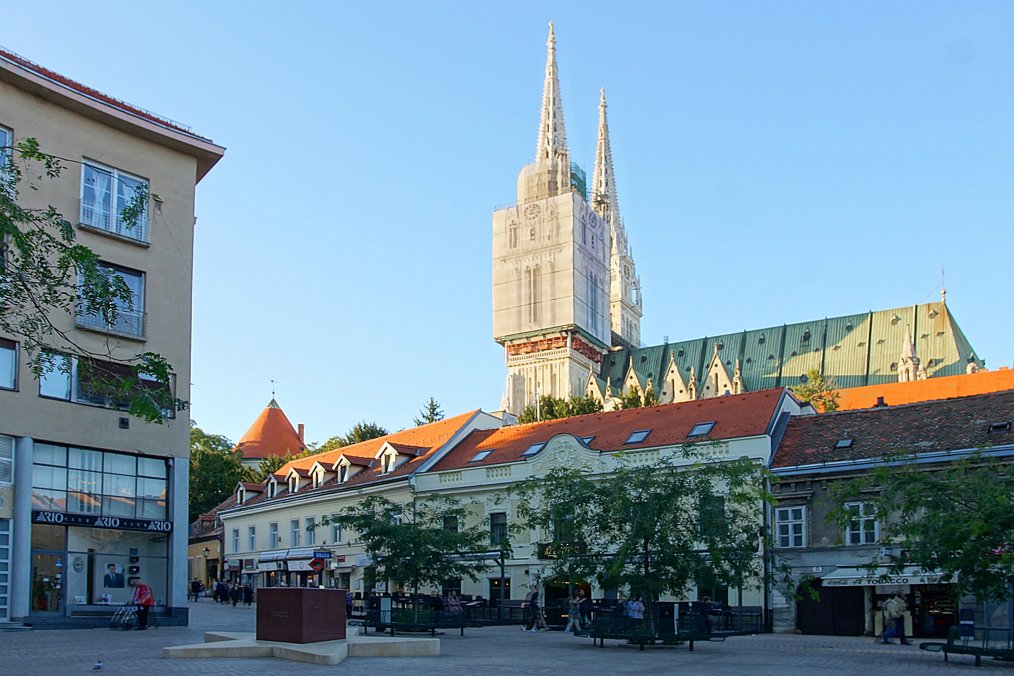 Вид Домского собора Загреба