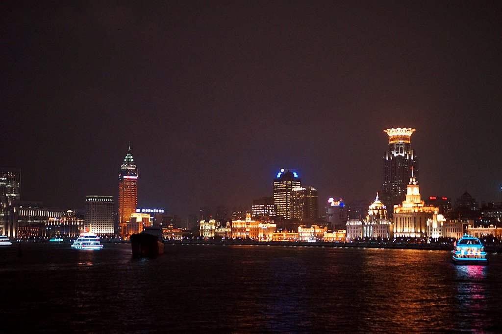 Панорама набережной Шанхая