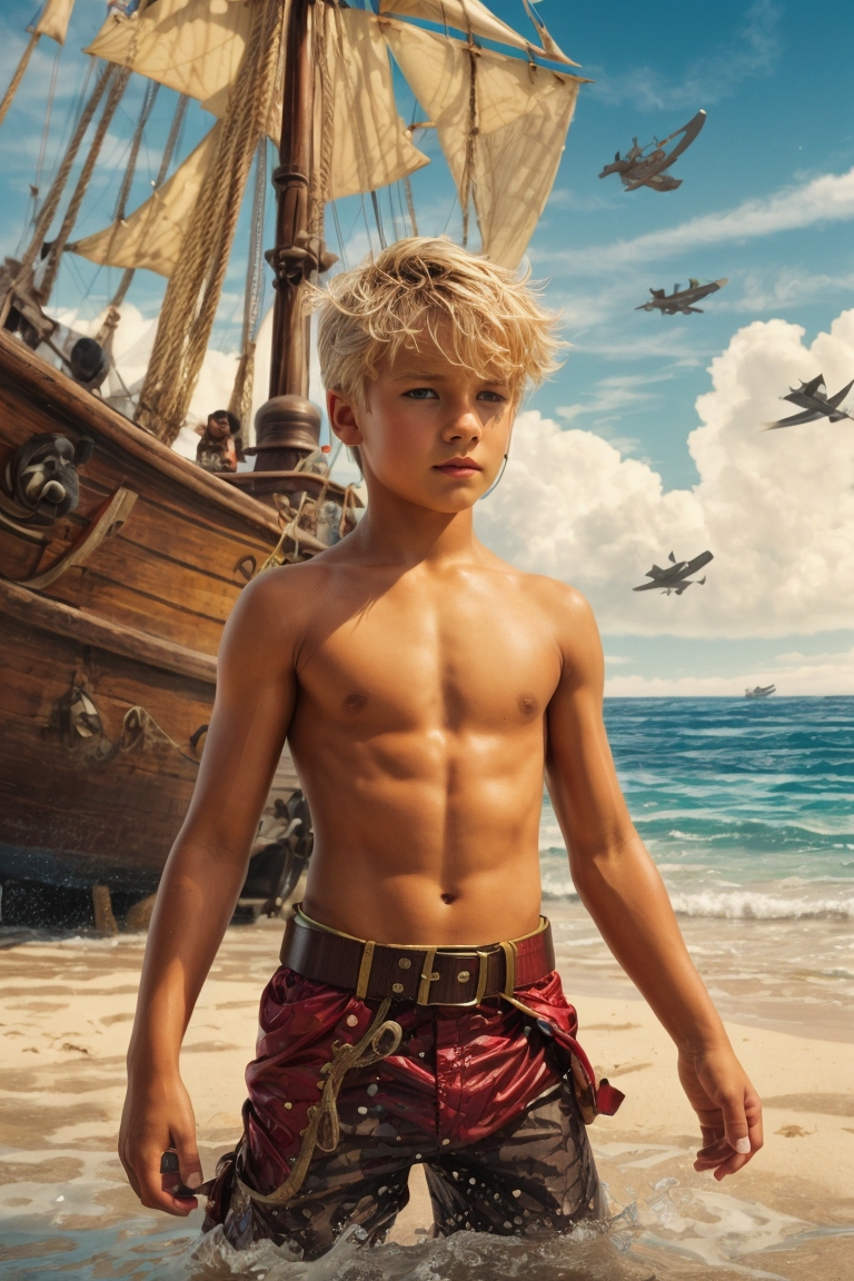 PhotoReal_Captain_Jack_Blonder_boy_torso_9_years_stomach_muscl_2
