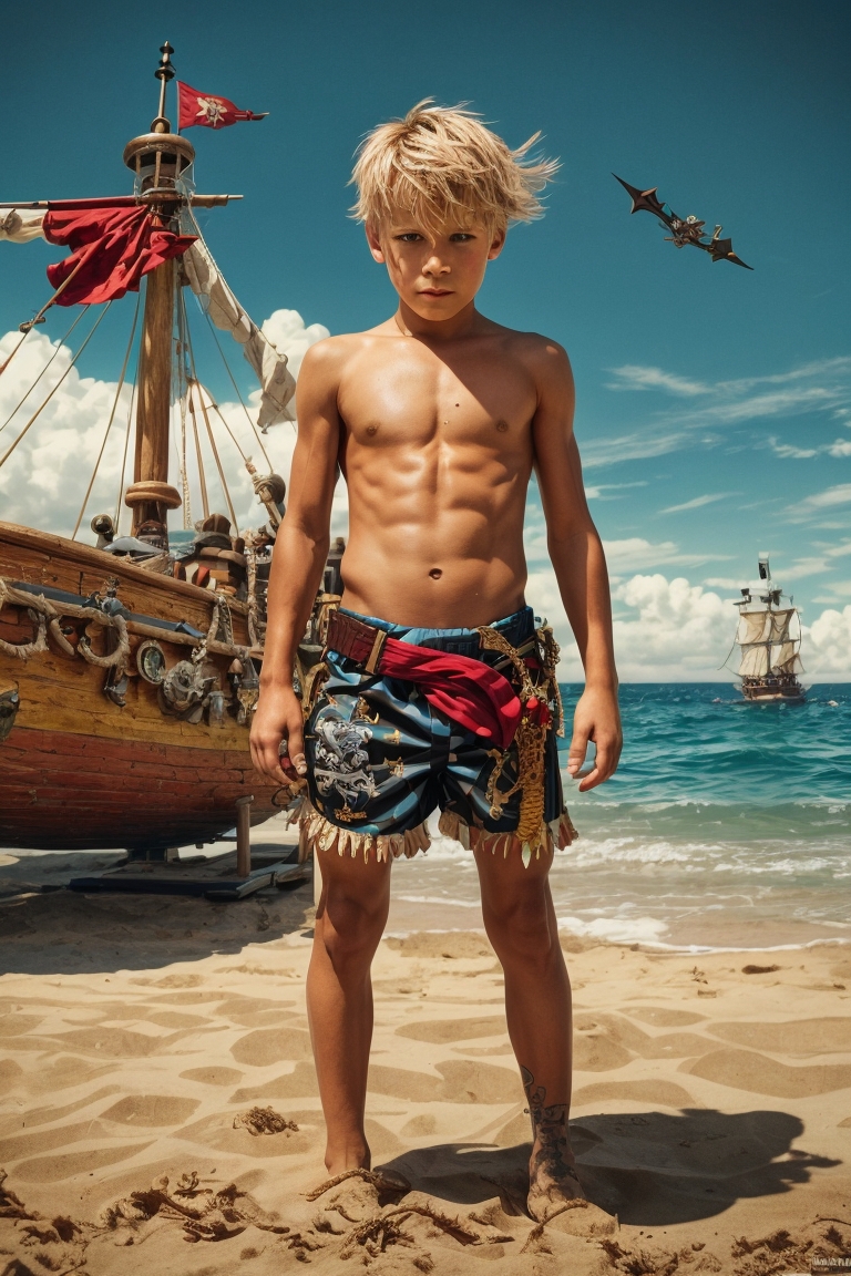 PhotoReal_Captain_Jack_Blonder_boy_torso_9_years_stomach_muscl_6