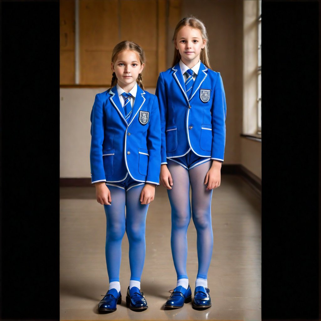 Girls uniform blue