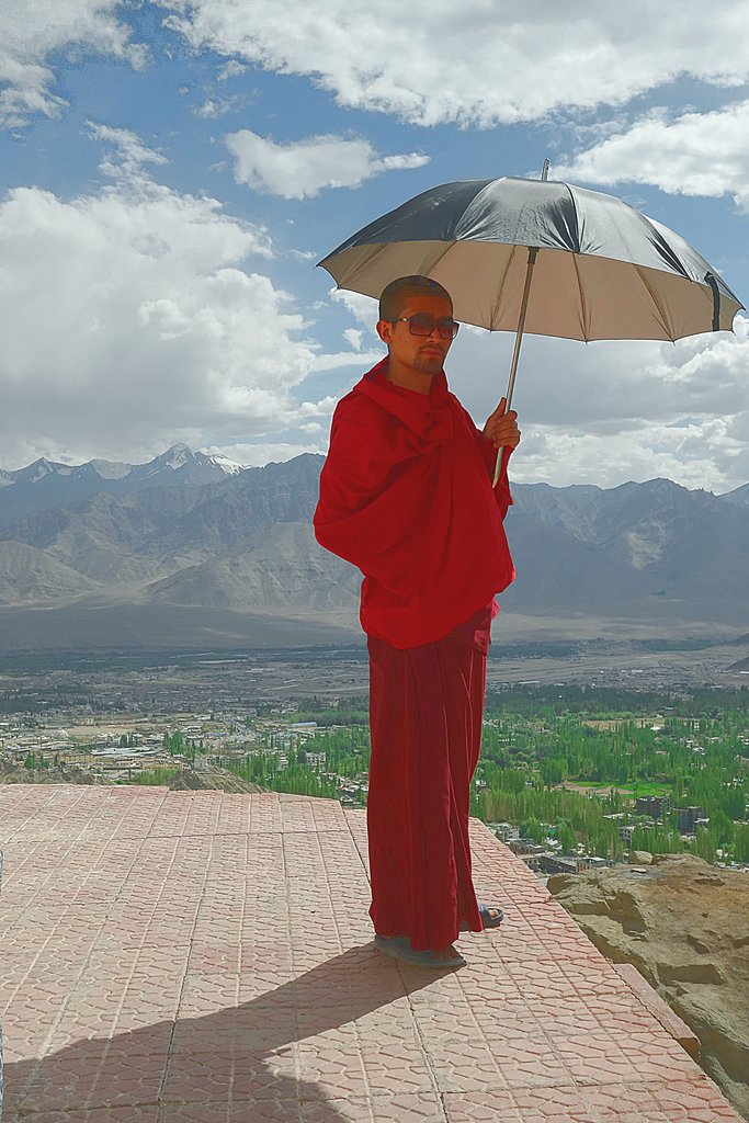 Монах монастыря Шанкар Гомпа