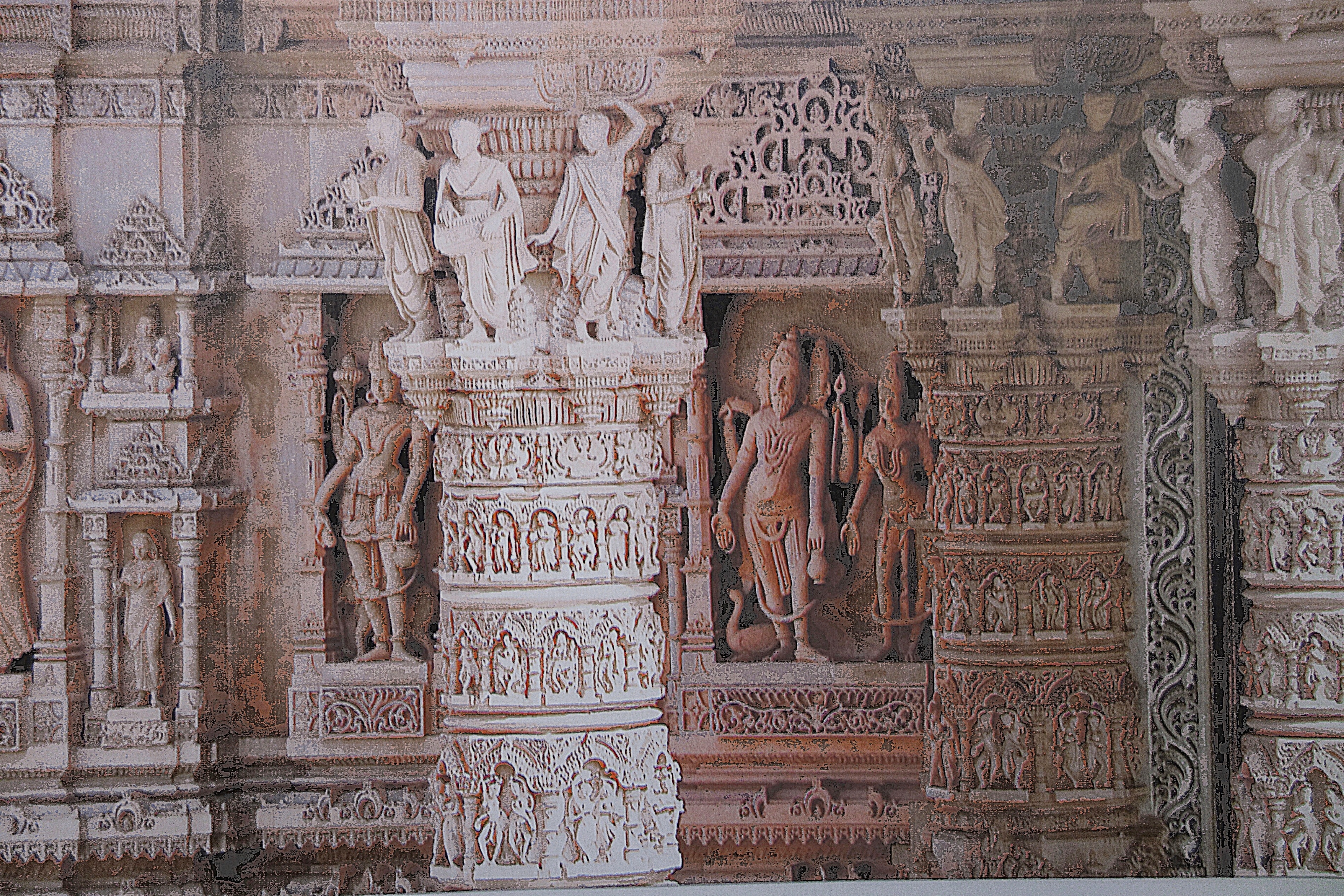 Скульптура в храме Акшардхам