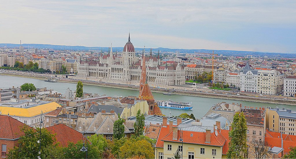 Дунай и центр Будапешта