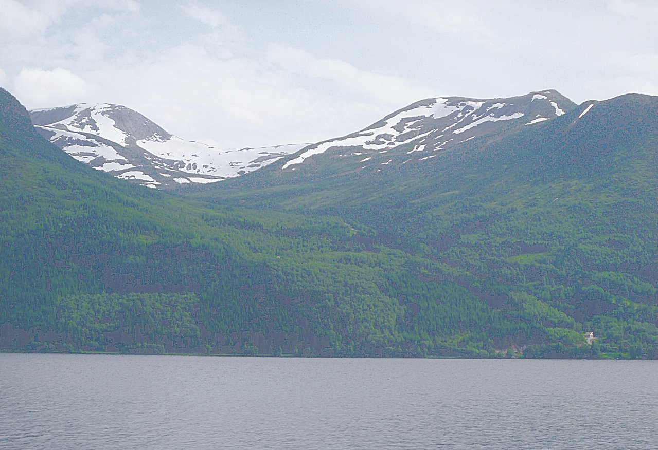 Берег фьорда в Ц.Норвегии