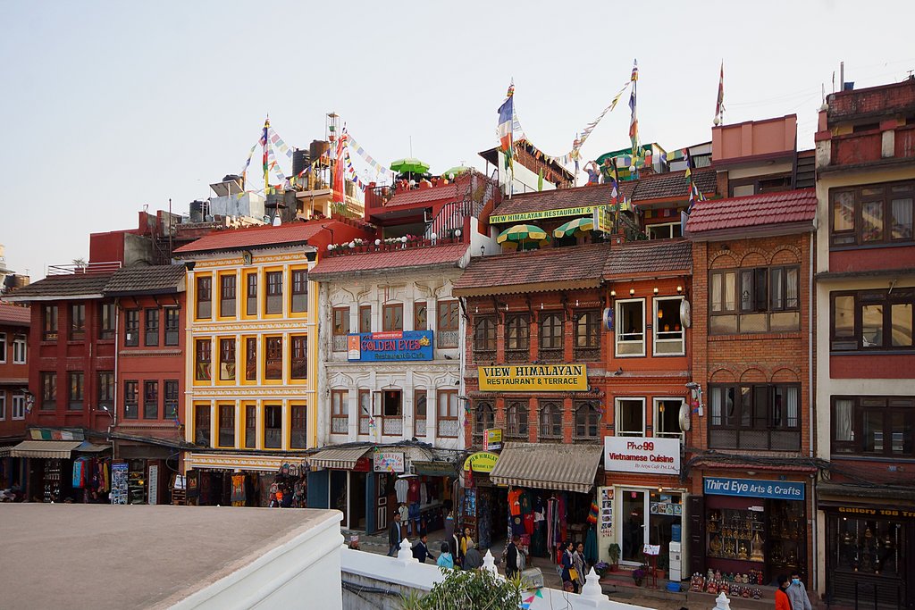 Здания тибетского р-на Боднатх