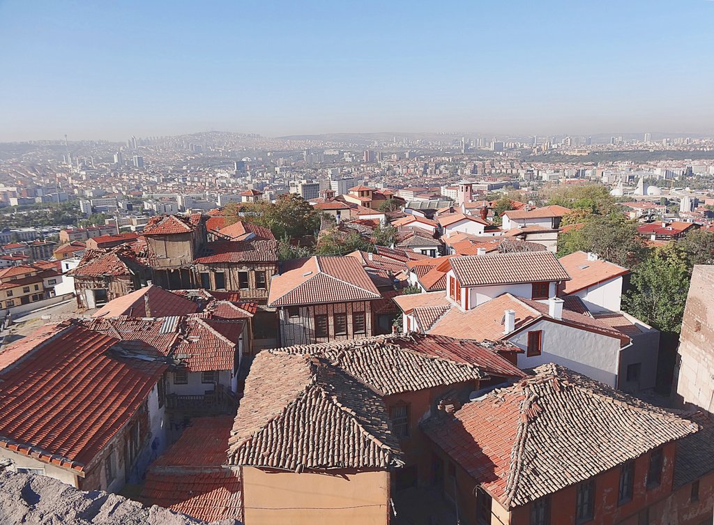 Вид на Анкару со старой крепости